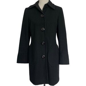 Ann Klein 90 y2k black coat